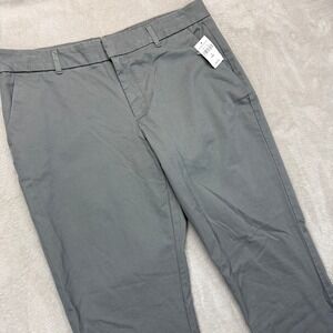 GAP‎ Khakis by GAP Pants Women's 8/29R Gray Chino Twill Work Preppy Y2K Trousers
